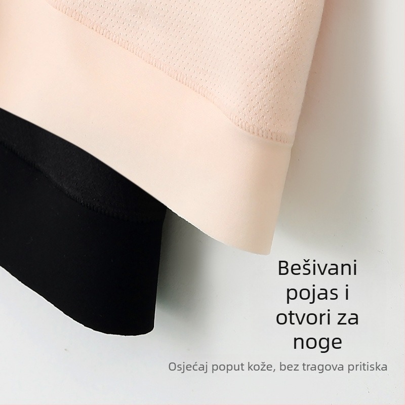 Trudničke sigurnosne hlače, bezšivne, ljetna Ice Silk tkanina, potpora trbuha, kratke hlače od viskoze