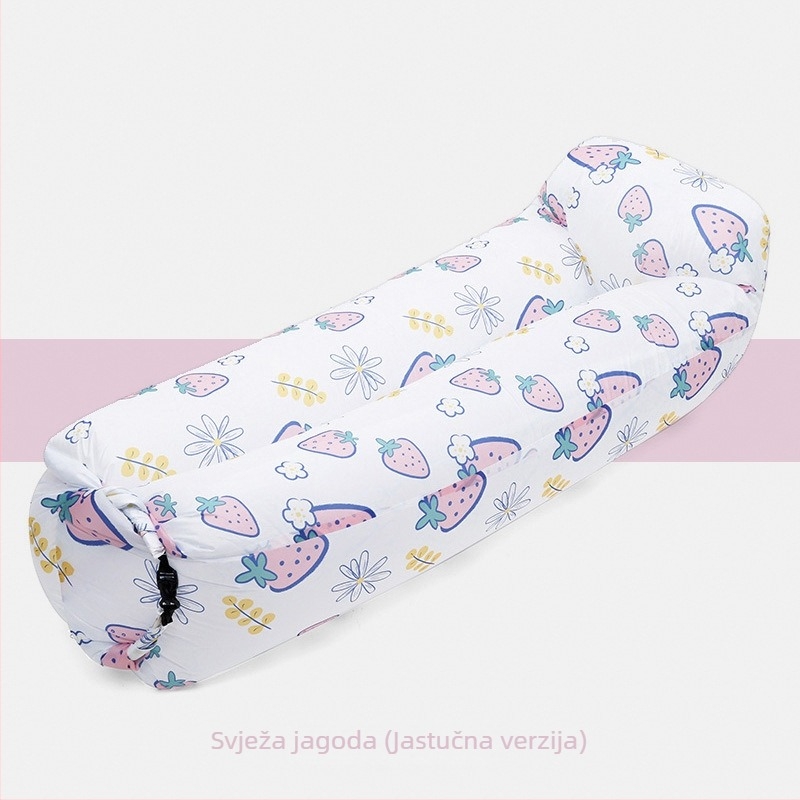 Naduvani jednosedni kauč-ležaj za vanjsku upotrebu, lagan 0,9 kg, nosivost 200 kg, površina od poliestera