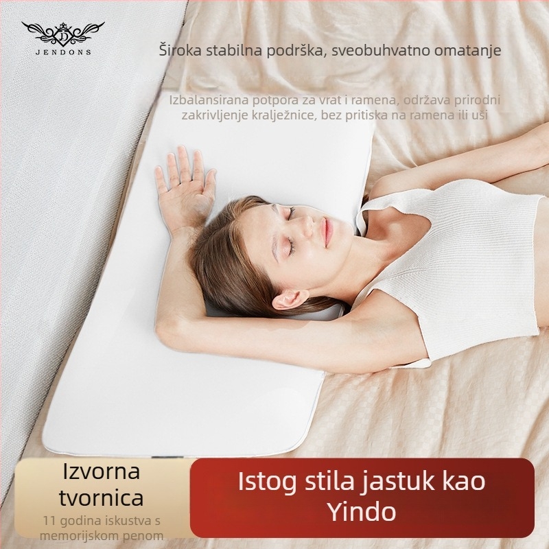 Pillow Island memory pjena jastuk, pravokutni oblik, visina jezgre 10–15 cm, tkanina jezgre poliester-pamučna