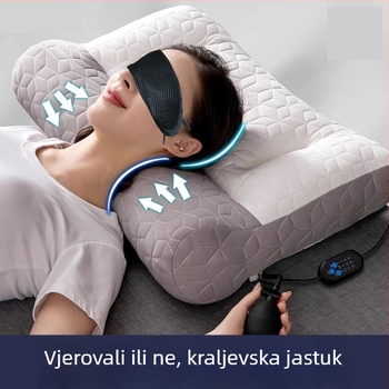 Lateksna jastučnica za podršku vrata, pravokutnog oblika, prirodni latex, pleteno jezgro, visina jezgre 10–15 cm