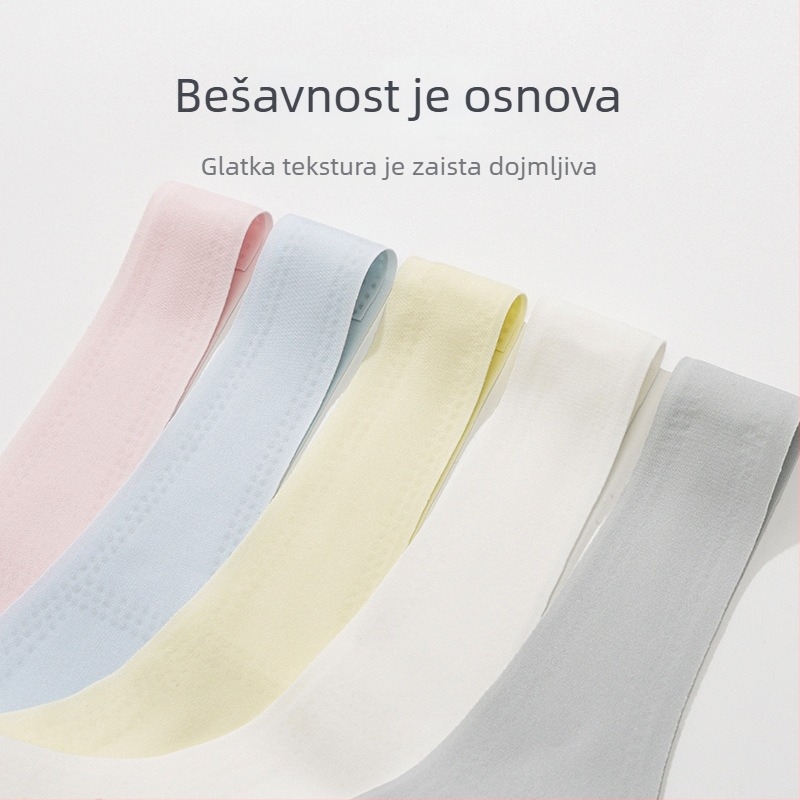 Bezšivna potkošulja-top za djevojčice u pubertetu — najlon materijal (70-80%), puna šalica s ultratankim kalupom, fiksirani dvostruki naramenice, podstava od spandeksa, marka Little Singers