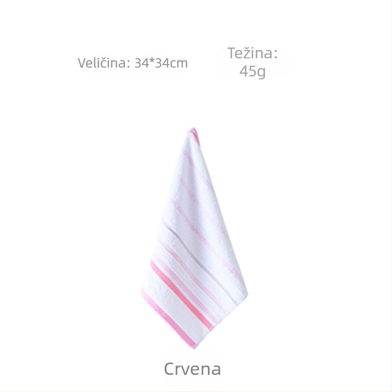 Pamuk kvadratni ručnik za lice za bebe, 45 g, 99% pamuk, brzo upijanje 5–10 s