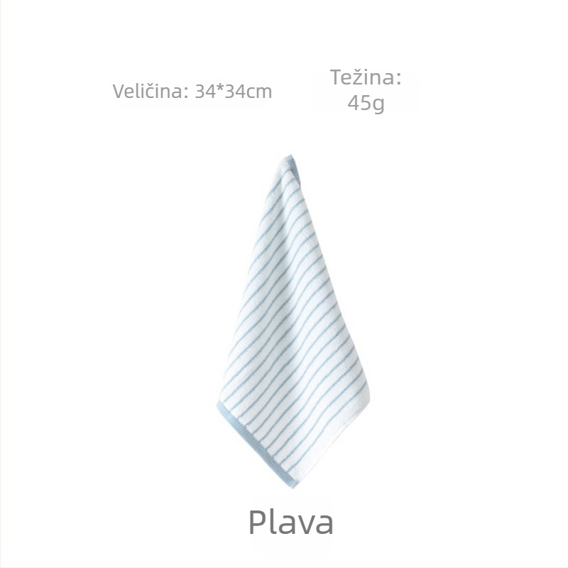 Pamuk kvadratni ručnik za lice za bebe, 45 g, 99% pamuk, brzo upijanje 5–10 s