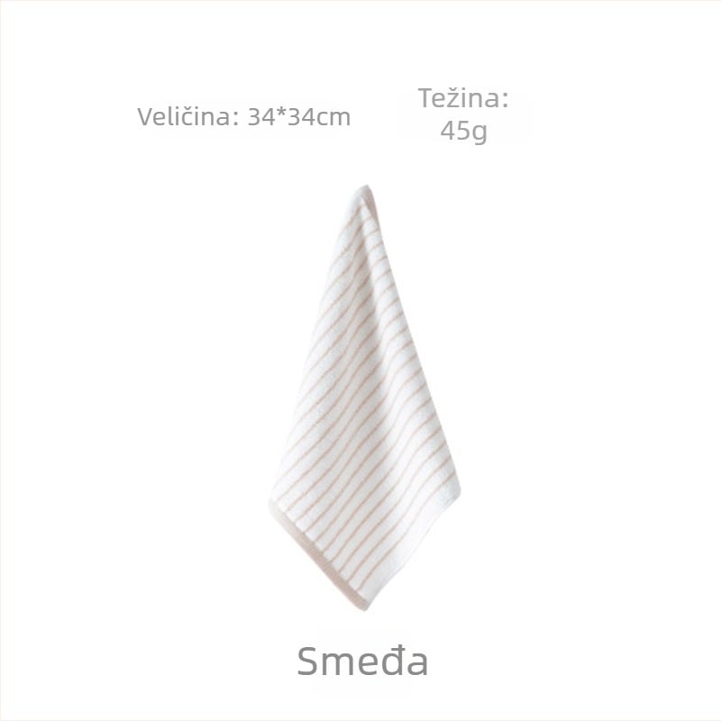 Pamuk kvadratni ručnik za lice za bebe, 45 g, 99% pamuk, brzo upijanje 5–10 s