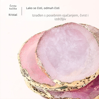 Panel za prikaz gotovih noktiju - Agatna podloga, boja crtanje, kristalno-mramorni uzorak, 1 kom, Materijal: Drugo