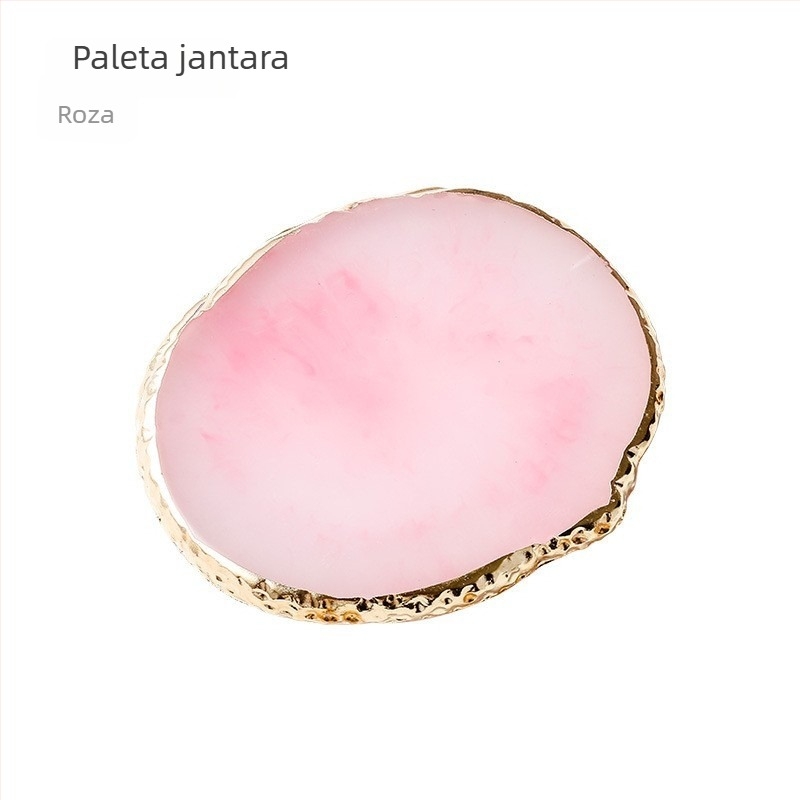 Panel za prikaz gotovih noktiju - Agatna podloga, boja crtanje, kristalno-mramorni uzorak, 1 kom, Materijal: Drugo