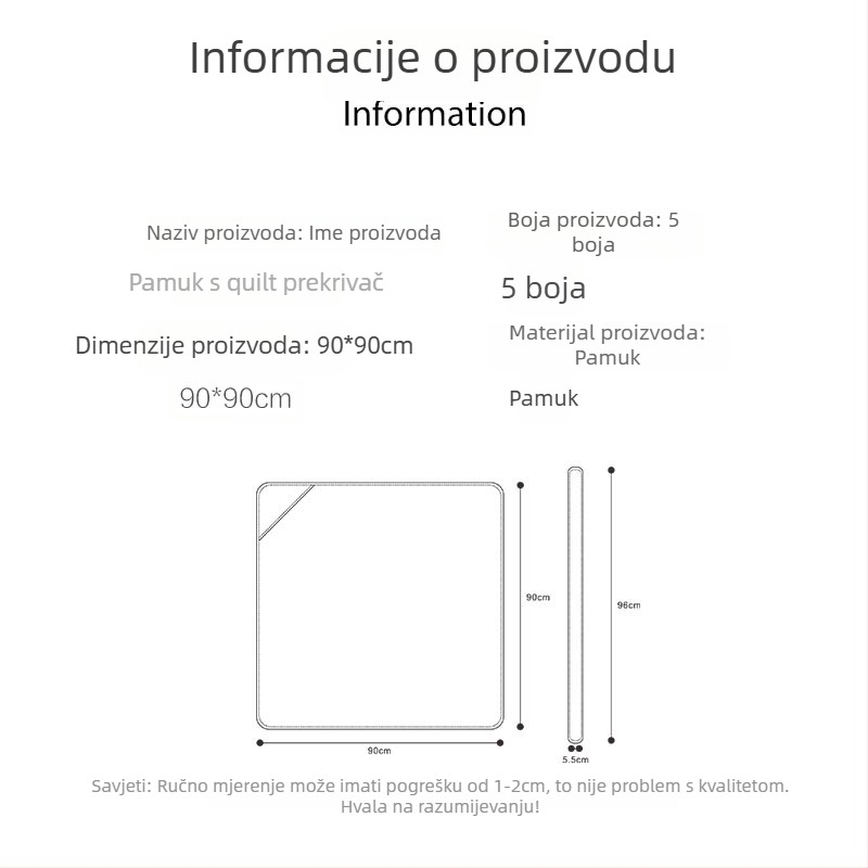 Dječja zavijajuća deka – tkanina od pamuka preko 95%, punilo od pamuka, cartoon motiv, za novorođenčad, pogodna za jesen i zimu