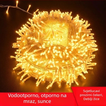 LED niz svjetla za vanjsku upotrebu, IP44 vodootporna, 120 LED-a, 220V ulaz, dimabilno kontrolerom