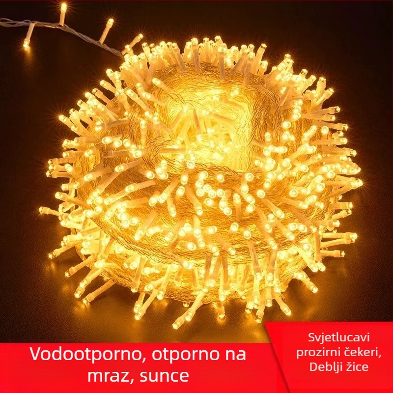 LED niz svjetla za vanjsku upotrebu, IP44 vodootporna, 120 LED-a, 220V ulaz, dimabilno kontrolerom