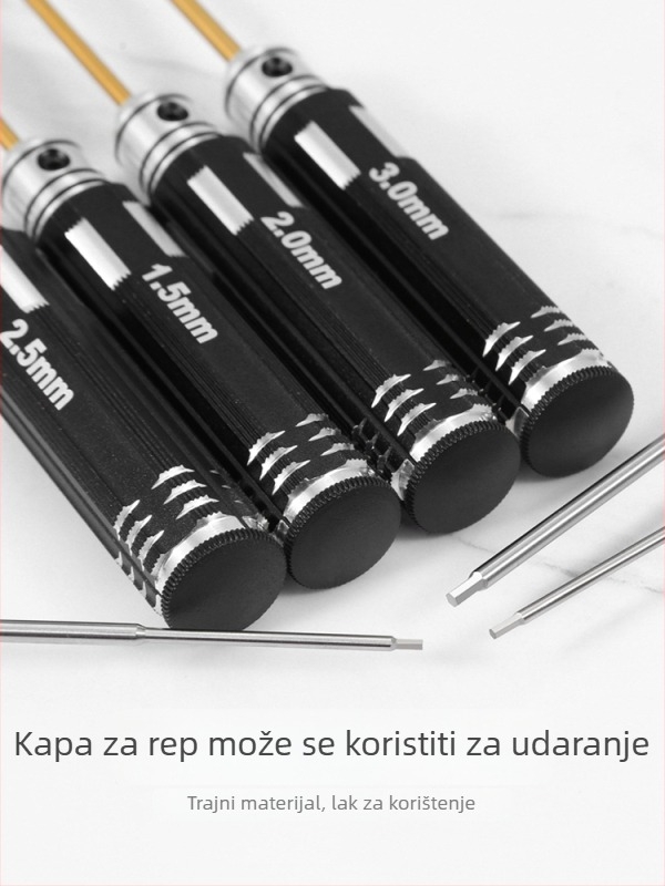 Set šestouglatih odvijača za model zrakoplova 1.27/1.3/1.5/2.5 mm, 6‑ugao