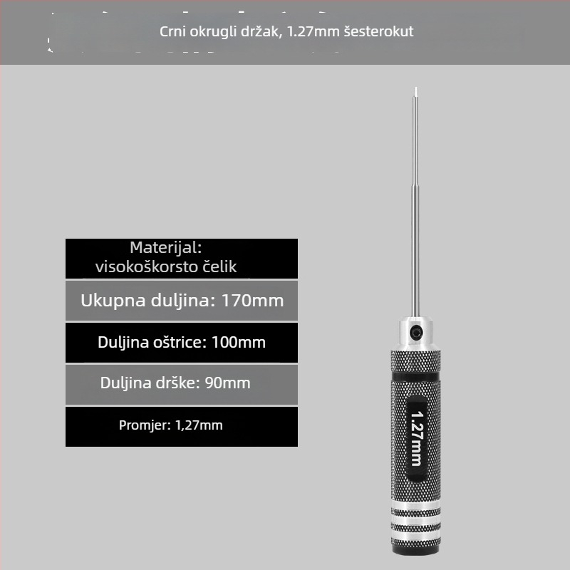 Set šestouglatih odvijača za model zrakoplova 1.27/1.3/1.5/2.5 mm, 6‑ugao