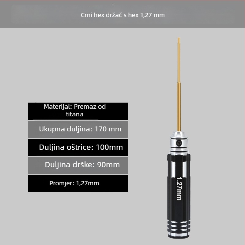 Set šestouglatih odvijača za model zrakoplova 1.27/1.3/1.5/2.5 mm, 6‑ugao