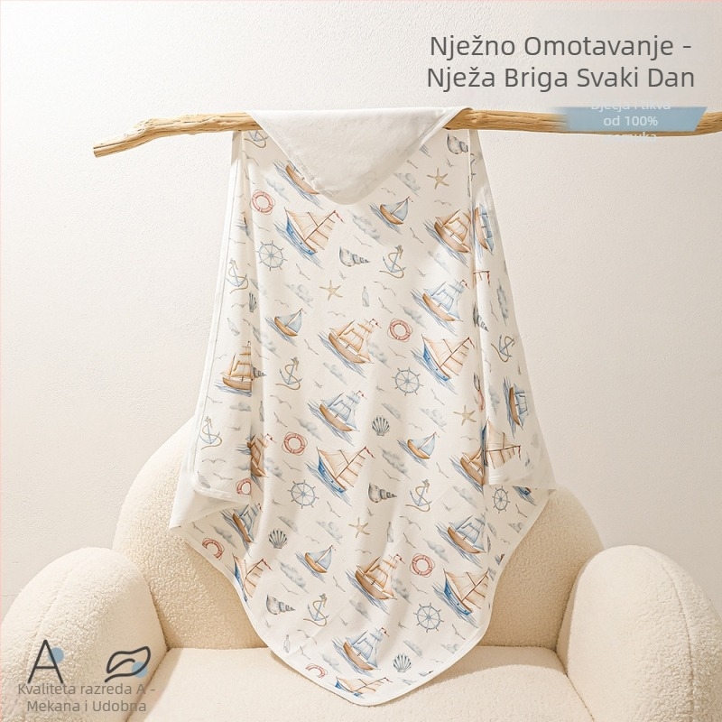 Novorođenački swaddle presvlač od pamuka, četiri godišnja doba, uzorci životinje/crtani/cvijeće, sigurnosna klasa A