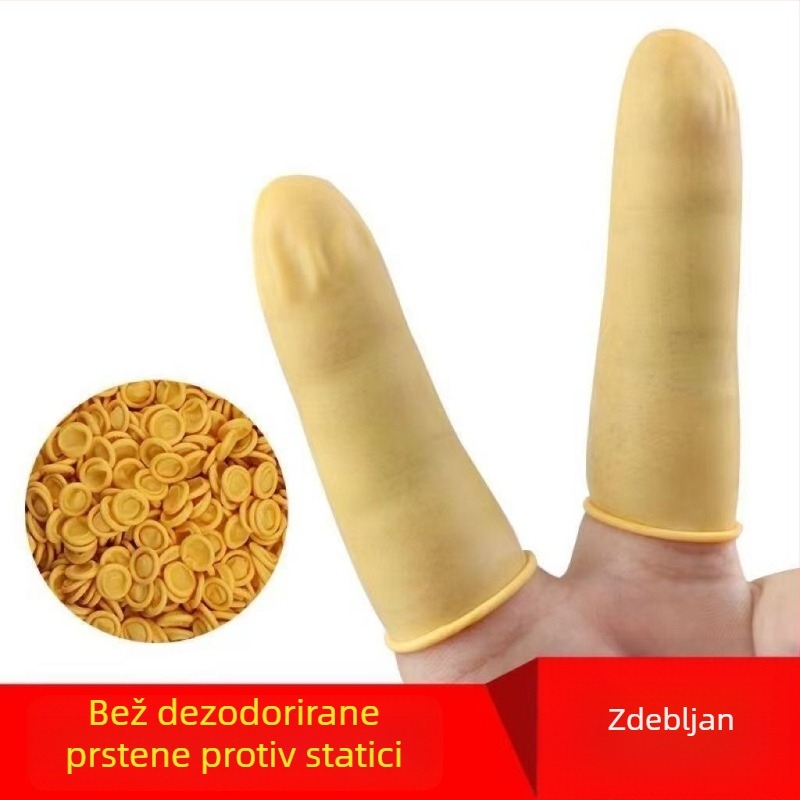 Jednokratne latex prstne navlake za nokte – s teksturom, otporne na habanje, protiv probijanja