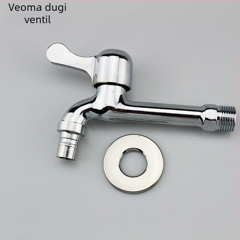 Kran za perilicu rublja, Cinkovo-legura, samo hladna voda, brzo otvaranje, promjer ulaza/izlaza 15 mm