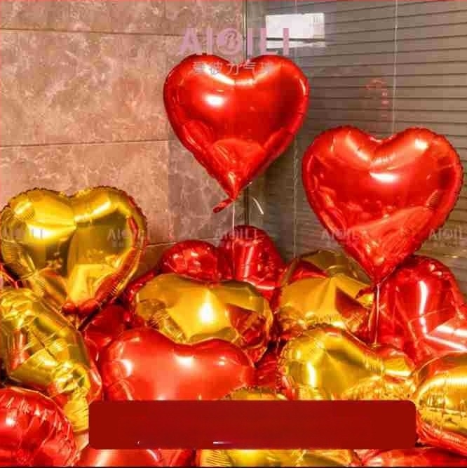 Set aluminijskim folijskim balonima s repnim oblikom, s mogućnošću prilagođenog logotipa – za rođendan, vjenčanje i Valentinovo