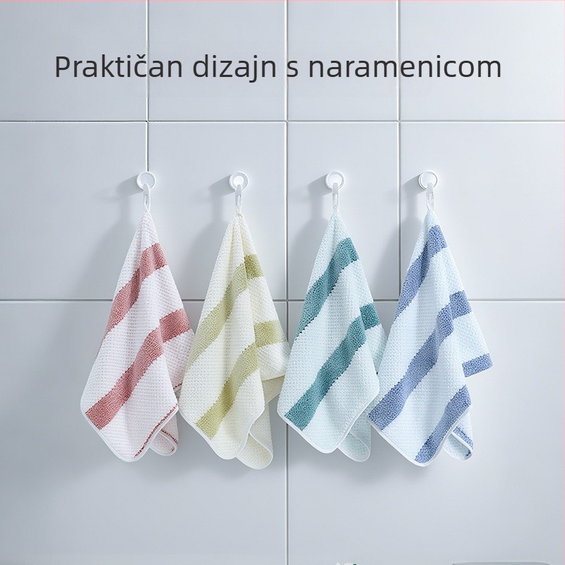 Ananas uzorak ručnik, debeli, nije pamuk, s rubom, od superfin vlakana, 150D, 80–100 g, ručnik za lice i sušenje kose