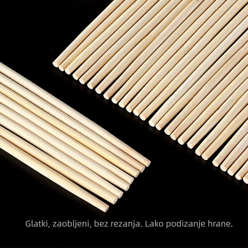 Jednokratne bambus štapići za restorane, dostavu i kućnu upotrebu, s otiskom logotipa — Proizvodni broj A28171