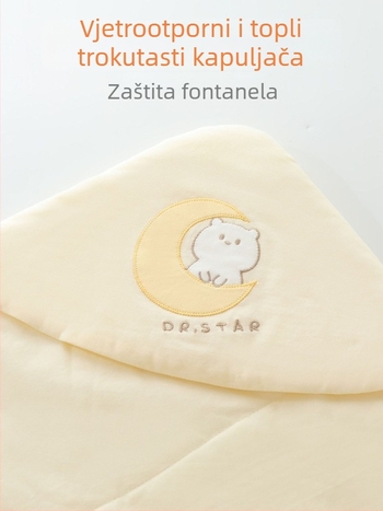 Kvilt zimska dječja pidžama: 100% pamuk, punjenje poliester, uzorci životinja/kockice/crtići, prikladno za bebe i djecu 1–3 godine