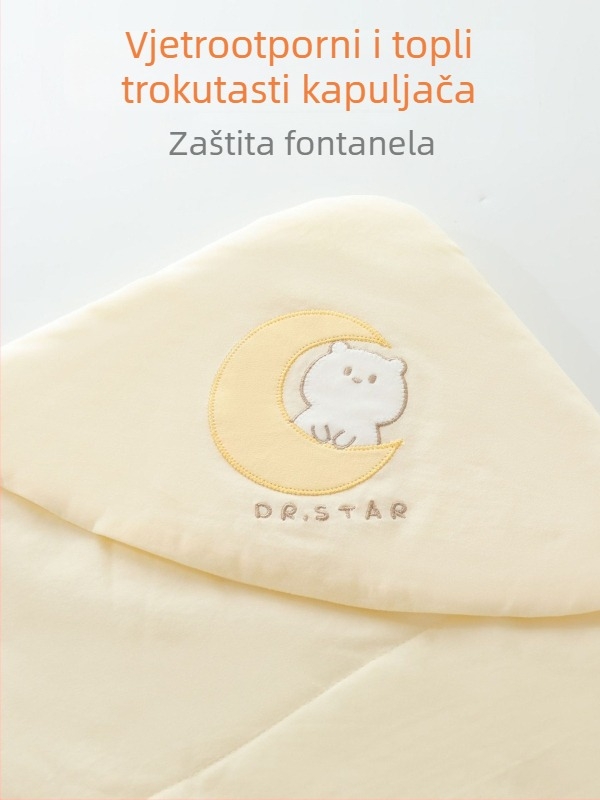 Kvilt zimska dječja pidžama: 100% pamuk, punjenje poliester, uzorci životinja/kockice/crtići, prikladno za bebe i djecu 1–3 godine