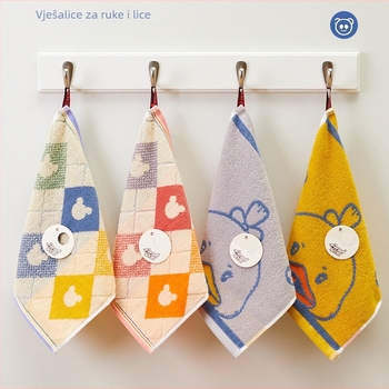 Dječji kvadratni ručnik za lice od 100% pamuka, mekan i upijajući, 28 g, 32 vlakna, kvadratni ručnik, mogućnost prilagodbe i logotipa.