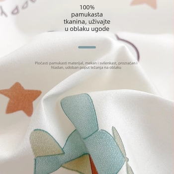 Dječja latex navlaka za jastuk | pravokutni oblik, prirodni latex 90%+, pamuk tkanina