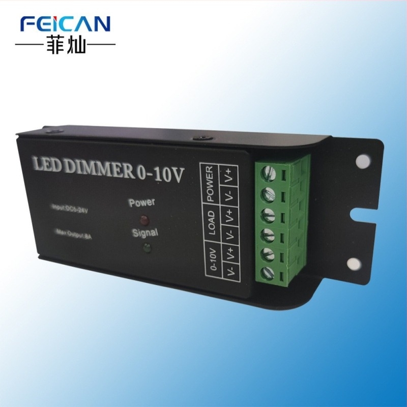 LED dimmer za ormar s ručnim rotacijskim regulatorom, neprekidno podešavanje 0–100%, DC 5V/12–24V, DC izlazna linija