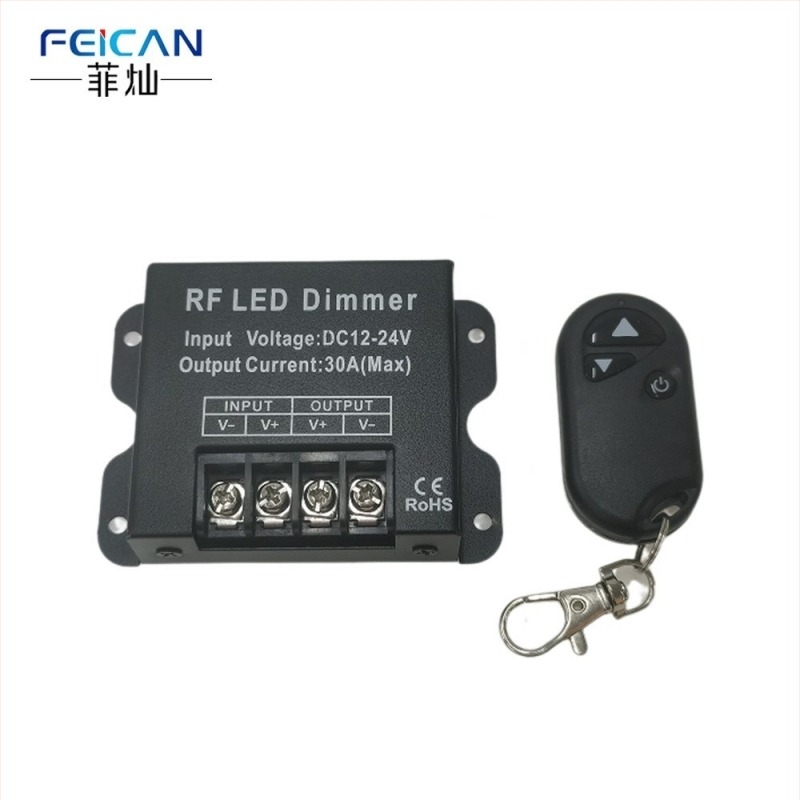 LED dimmer za ormar s ručnim rotacijskim regulatorom, neprekidno podešavanje 0–100%, DC 5V/12–24V, DC izlazna linija