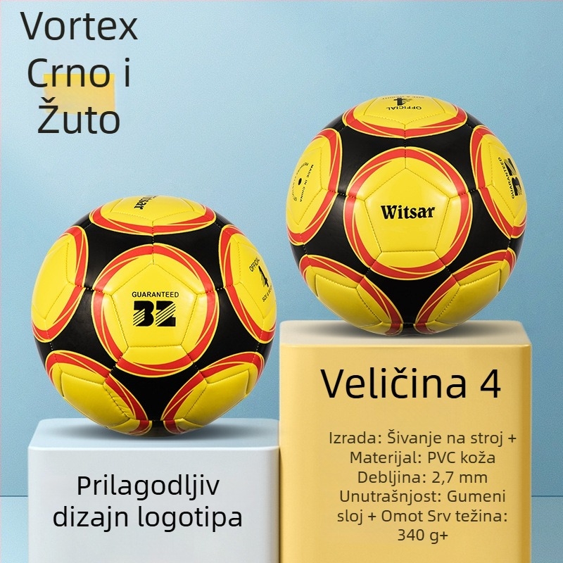Trening nogomet lopta – PVC, šivanje strojem, broj 3/4/5, pogodna za djecu, marka witsar