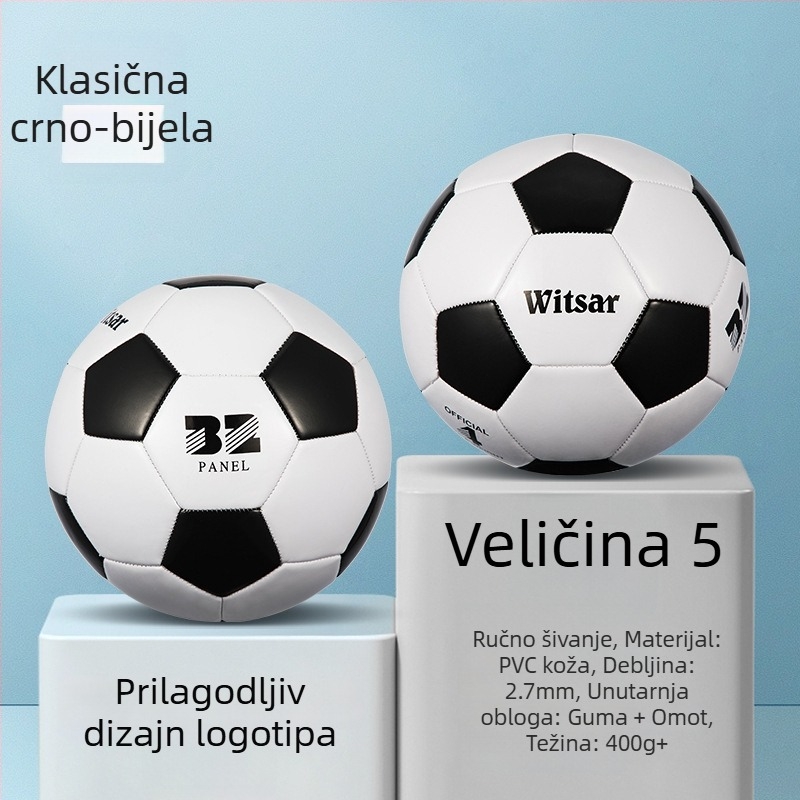 Trening nogomet lopta – PVC, šivanje strojem, broj 3/4/5, pogodna za djecu, marka witsar