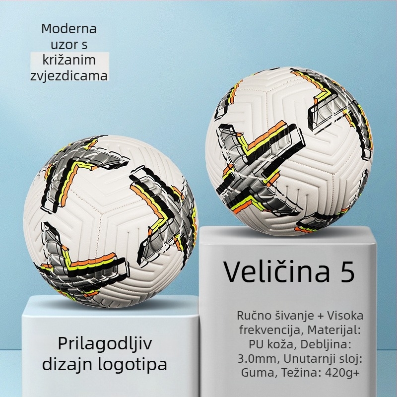 Trening nogomet lopta – PVC, šivanje strojem, broj 3/4/5, pogodna za djecu, marka witsar