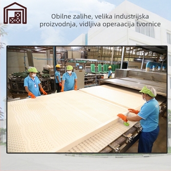 Lateksni jastuk za odrasle, valovitog oblika, visina jezgre ispod 5 cm, pleteni materijal jezgre, prirodni lateks 90%+