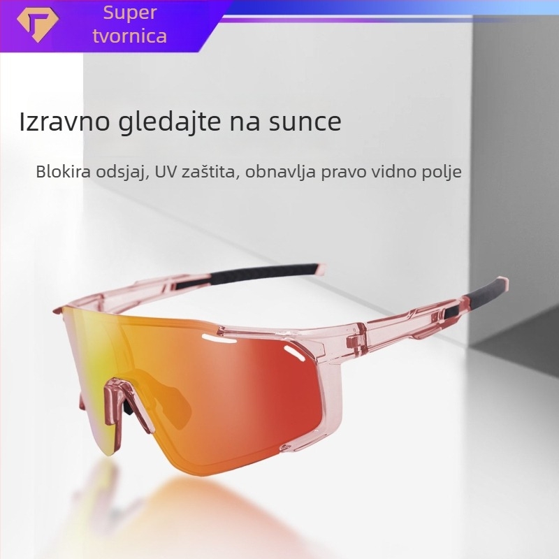 Polarizirane naočale za vožnju biciklom s izmjenjivim lećama, spremne za korekciju, podesive nosne jastučiće, kompatibilne s trakom za glavu