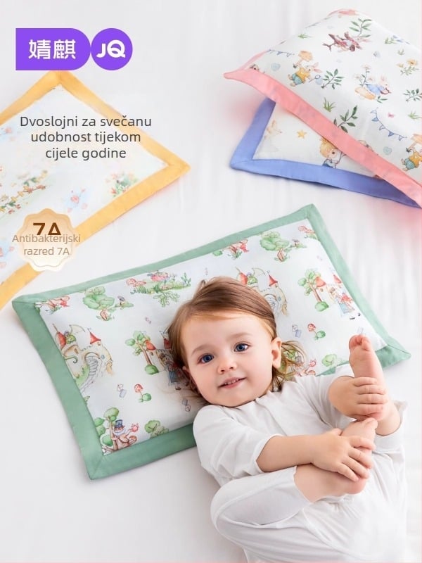 Joyncleon Jingqi Dječja jastučić za sve sezone – 100% pamuk, crtani stil, sigurnosna klasa A, pogodno za dojenčad i malu djecu, ljeto 2025 izlazak