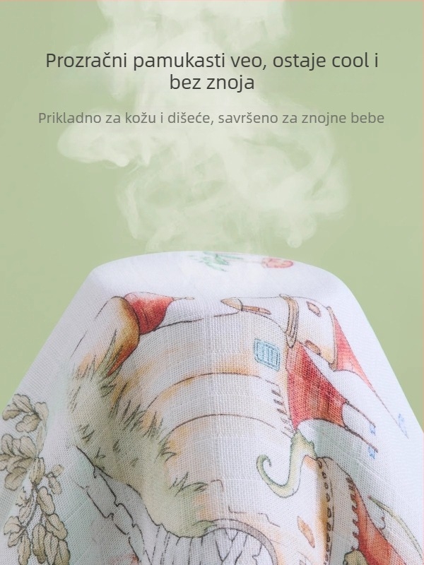 Joyncleon Jingqi Dječja jastučić za sve sezone – 100% pamuk, crtani stil, sigurnosna klasa A, pogodno za dojenčad i malu djecu, ljeto 2025 izlazak