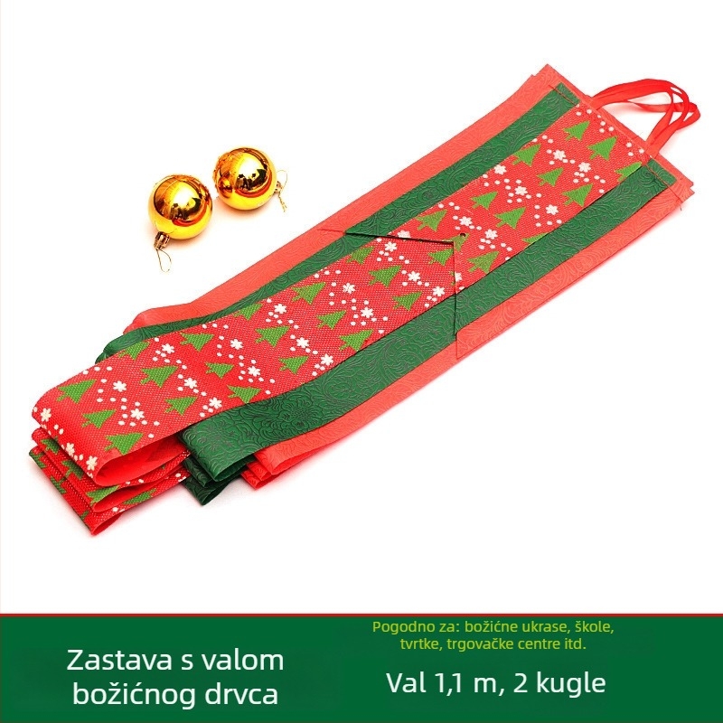 Zavjesa od valovitih zatvica za božićnu dekoraciju, platnene bannere, moderan minimalistički stil, brend Shu Tingxiang