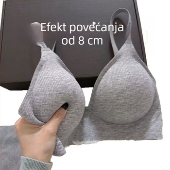 Japanski stil podstavljeni sportski grudnjak bez kopčanja, pamuk