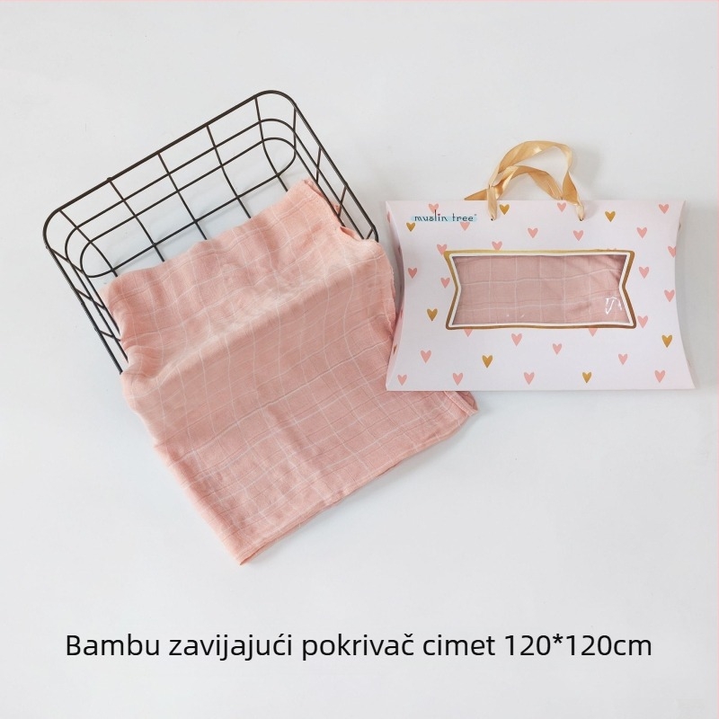 Muslintree/Cotton Tree Swaddle Wrap od bambus vlakana – ljetni za novorođenčad, uzorak životinja/crtani