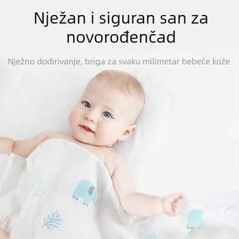 Dječji uvijajući ručnik od bambusovih vlakana, ljetna uporaba, za dojenčad i malu djecu, uzorci: životinje, crtani likovi, cvijeće