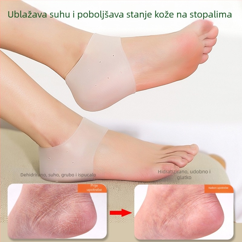 Silikonska zaštita pete s kremom za stopala | Materijal SBES | Svi godišnja doba
