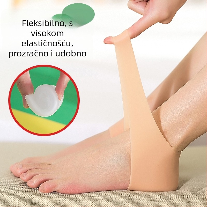 Silikonska zaštita pete s kremom za stopala | Materijal SBES | Svi godišnja doba