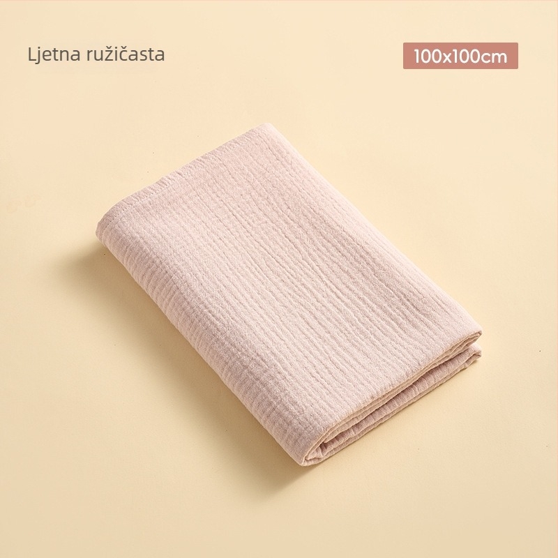 Dječji dvostruko složeni gazasti ručnik od 100% pamuka, težine 100-200 g, za sve godišnje doba, mogućnost prilagođene obrade