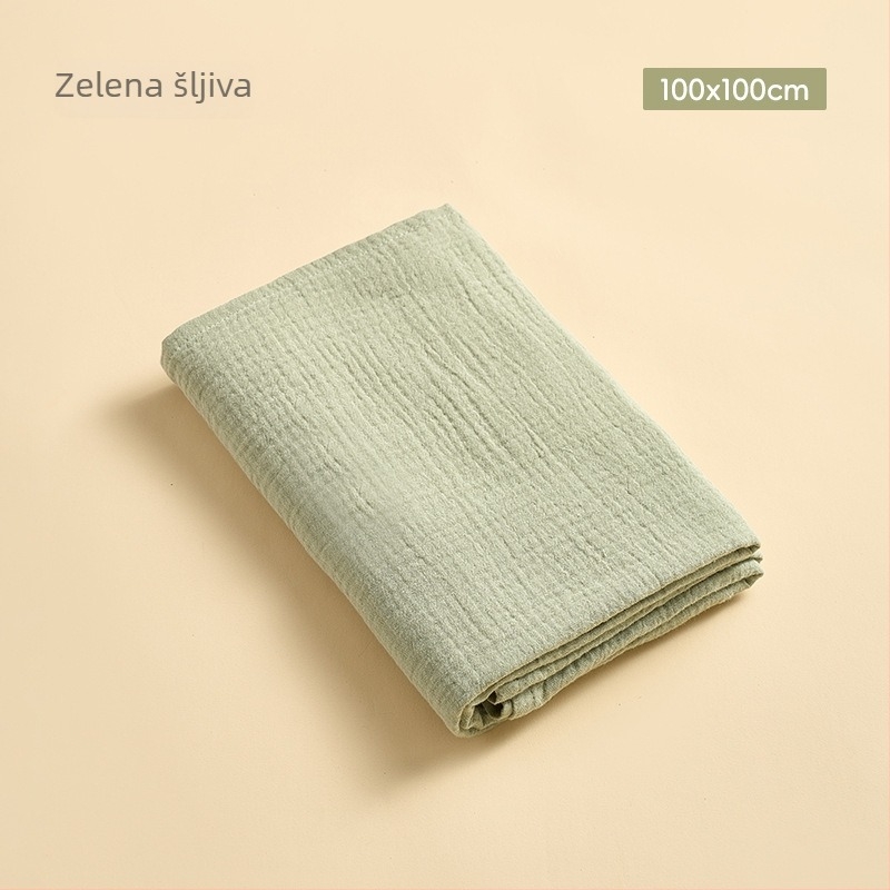 Dječji dvostruko složeni gazasti ručnik od 100% pamuka, težine 100-200 g, za sve godišnje doba, mogućnost prilagođene obrade