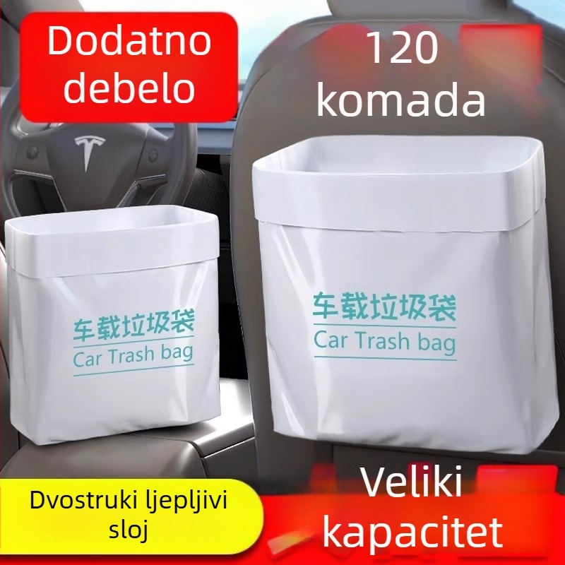 Qiwang Kanta za smeće za auto — samostojeća, za ploču s instrumentima, vodootporna plastična skladišna torba