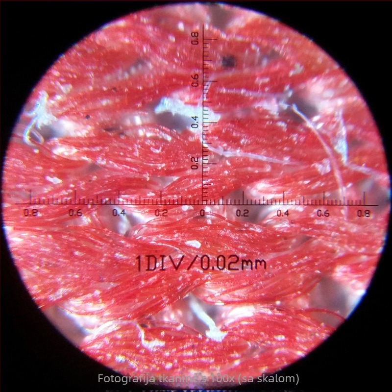 Prenosivi LED mikroskop s 100× uvećanjem i mjernom skalom za nastavu