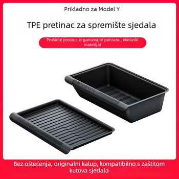 Tesla Model Y kutija za pohranu ispod sjedala – ABS, vodootporna, ugradnja u sjedenju