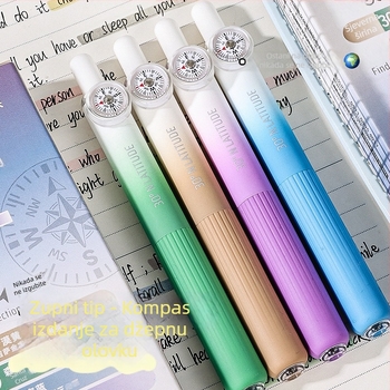 Blue fruit Compass džepno pero — plastično kućište, vrh od nehrđajućeg čelika, težina 60 g.