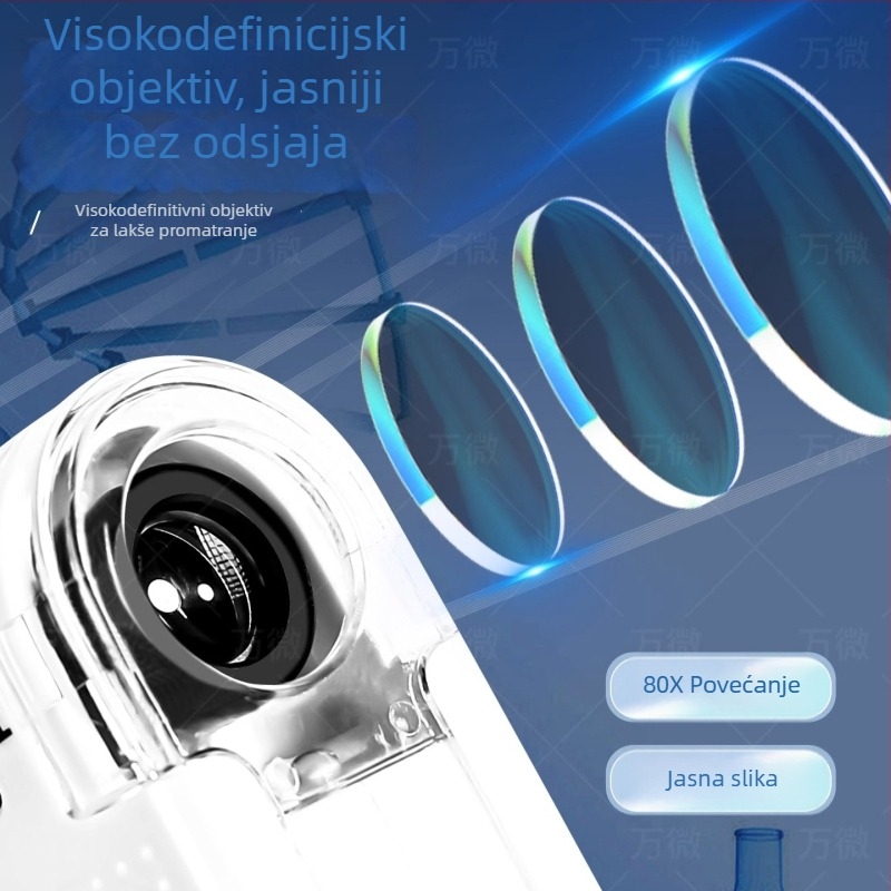 Prijenosni optički mikroskop za učenike – edukativni znanstveni alat za visokorazlučno promatranje bakterija, plastična konstrukcija