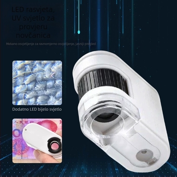 Chuda 100x Mini Mikroskop za djecu s LED svjetlom i svjetlom za otkrivanje novčanica