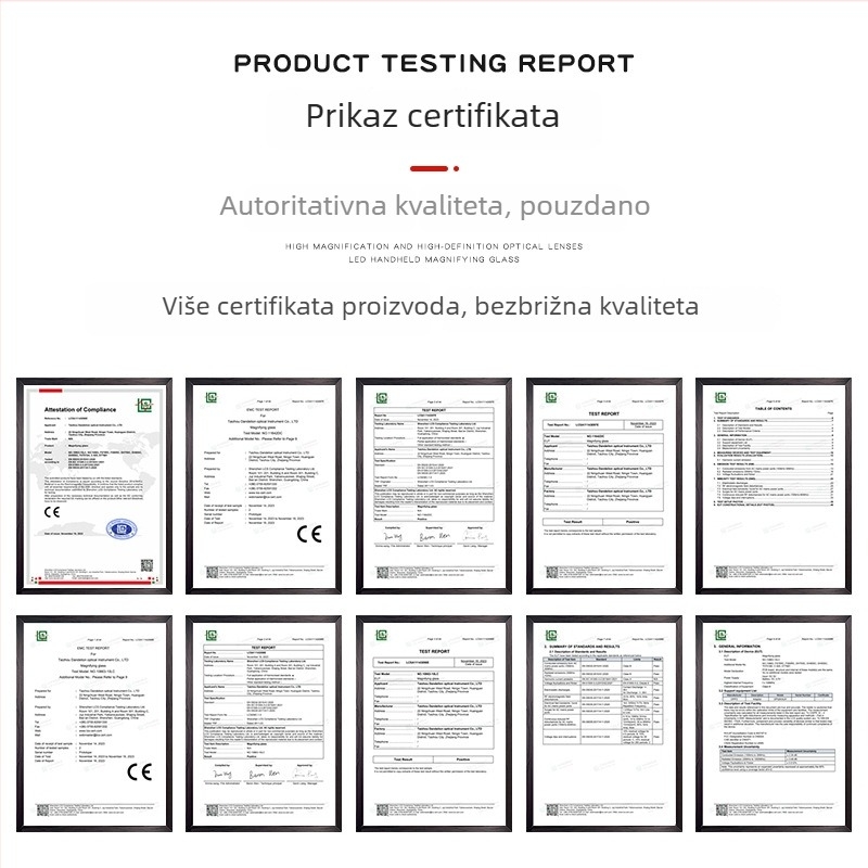 Prijenosni džepni mikroskop s LED osvjetljenjem i UV detekcijom bankovnih novčanica, 60× povećanje, identifikacija nakita i kulturnih relikvija